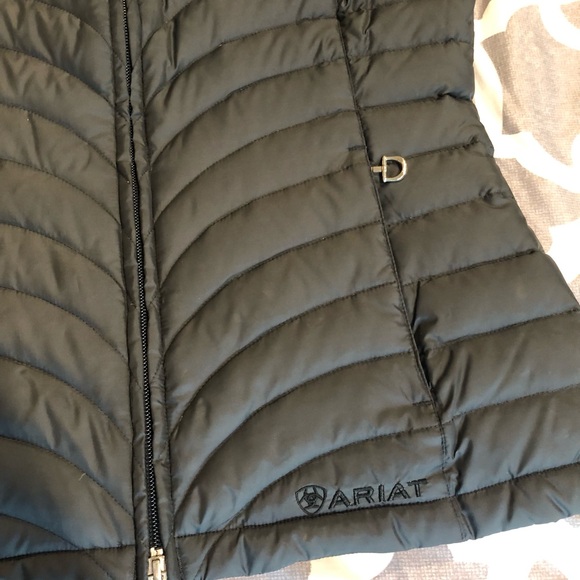 Ariat Equestrian Quilted Sleeveless Vest, Size XS, Dark Gray - Picture 11 of 11